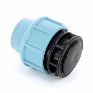 Заглушка 25 обжим для труб ПНД UNIDELTA