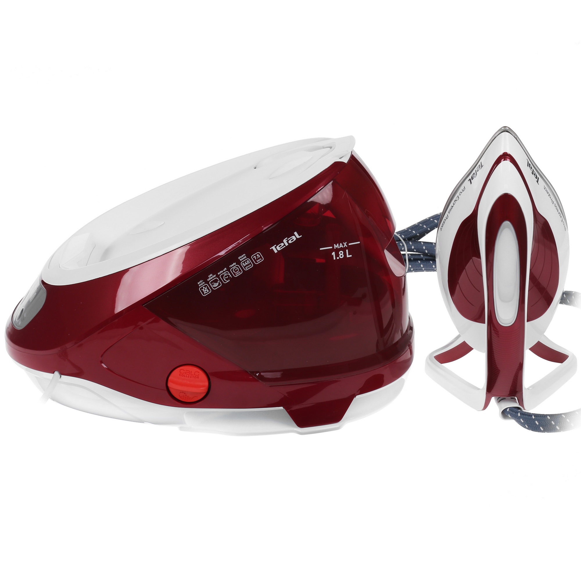 1695512 Парогенератор Tefal Pro Express Protect GV9220E0 красный STDN-0002704 - Вид №9