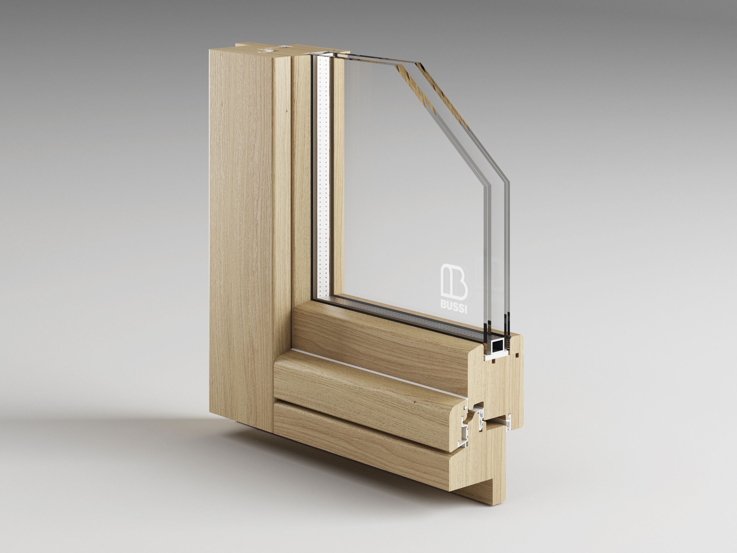 Деревянные окна Bussi LEGNO 68 ARCH-00105520 - Вид №1