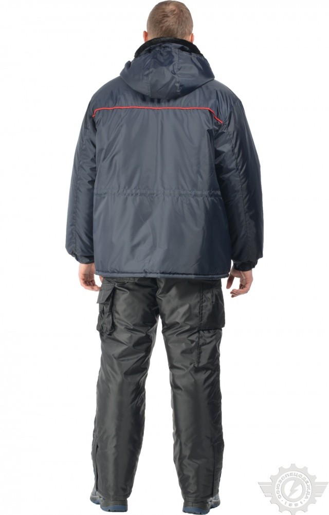 64460 Куртка "Эксперт-К" зимняя ткань "Оксфорд" темно-синяя  Зимняя спецодежда  размер 44-46/170-176  - Вид №7