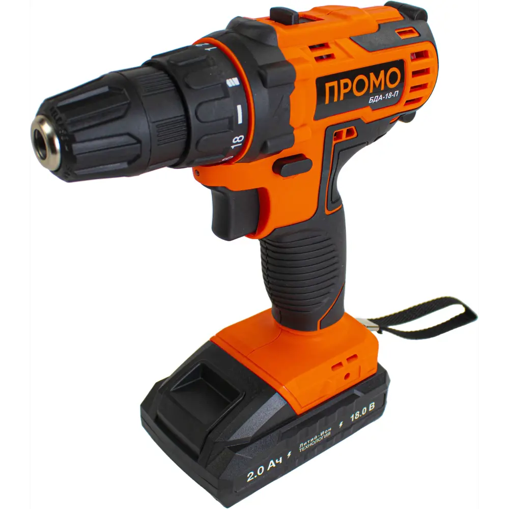 Аккумуляторная дрель-шуруповерт Спец Промо БДА-18П с двумя батареями 87767524 STLM-0075622