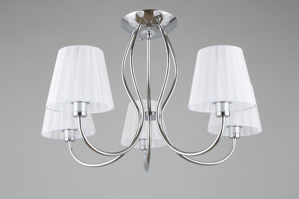 Потолочная люстра Omnilux Pontinia OML-65207-05 OMNILUX PONTINIA 328317 Белый;хром  - Вид №2