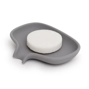 Мыльница с носиком для слива серая (малая) BOSIGN  253638 Серый
