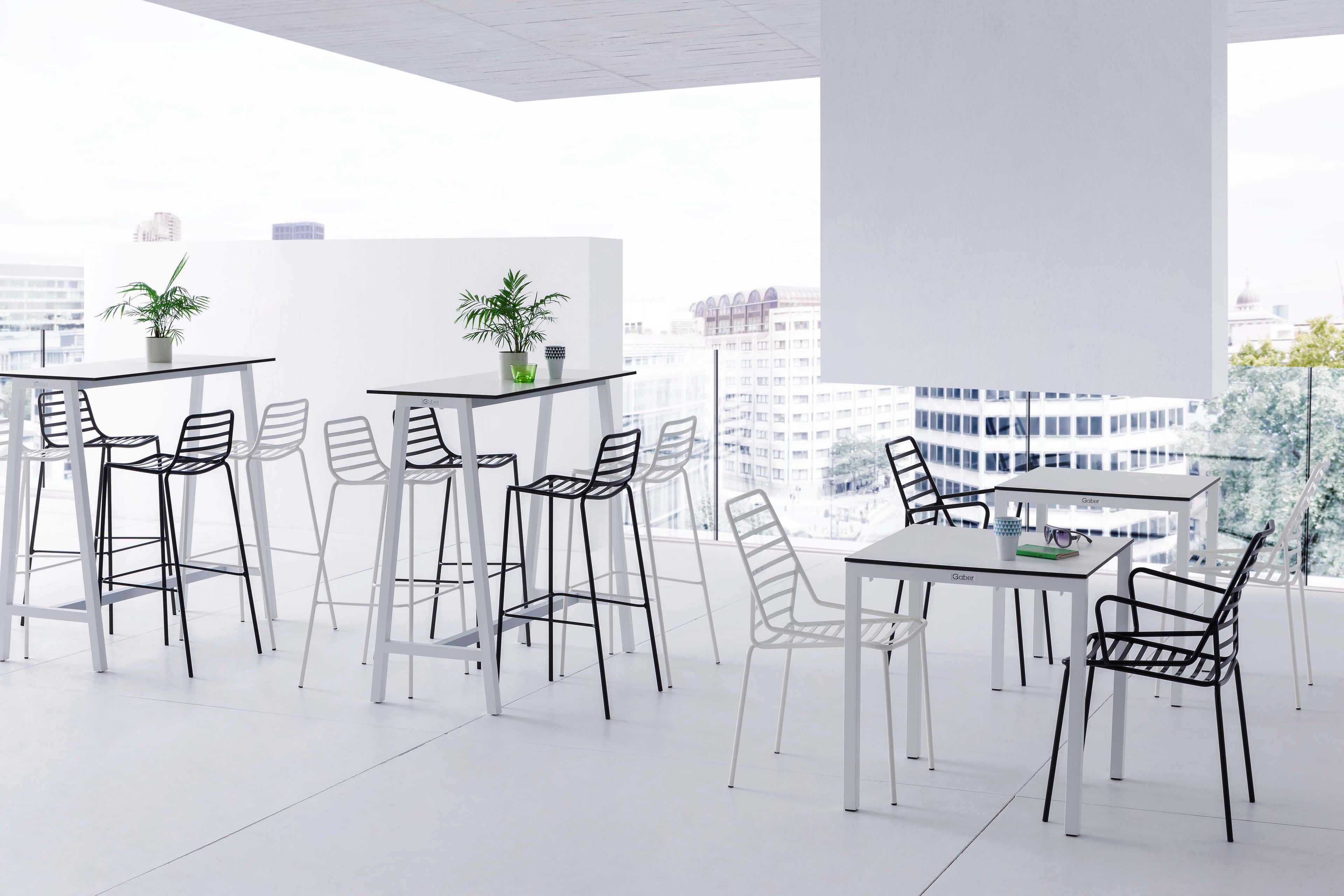 Высокий металлический стул GABER ссылка ARCH-00142771 - Вид №4