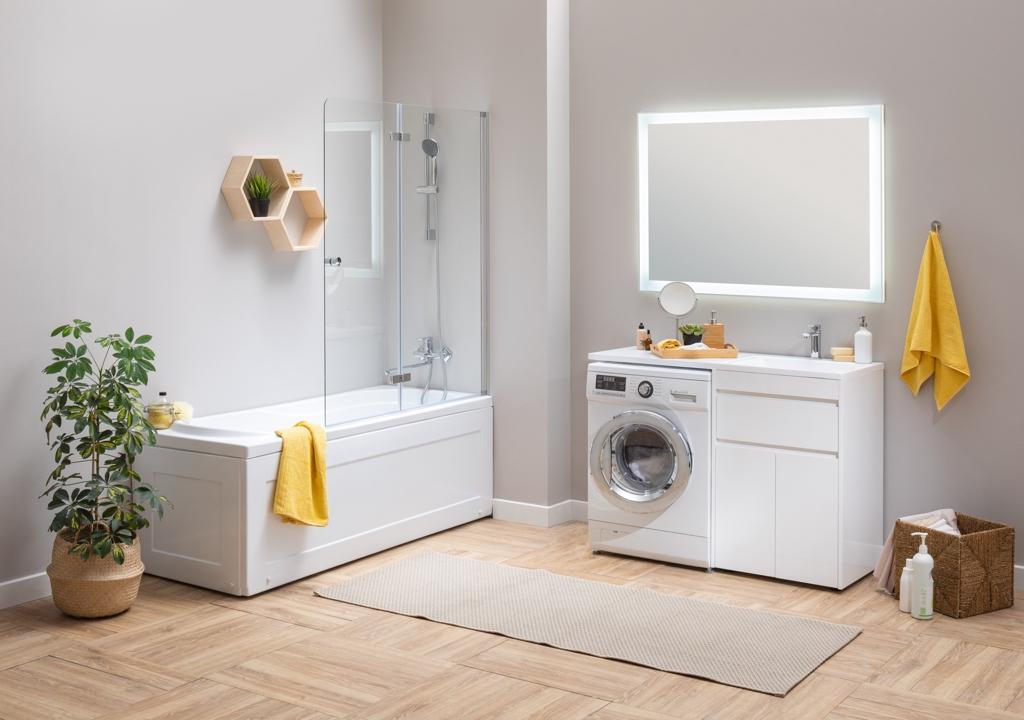 Тумба с раковиной Aquanet Токио 120 R белый (напольная, 1 ящик, 2 дверцы) 0023774500235500 - Вид №13