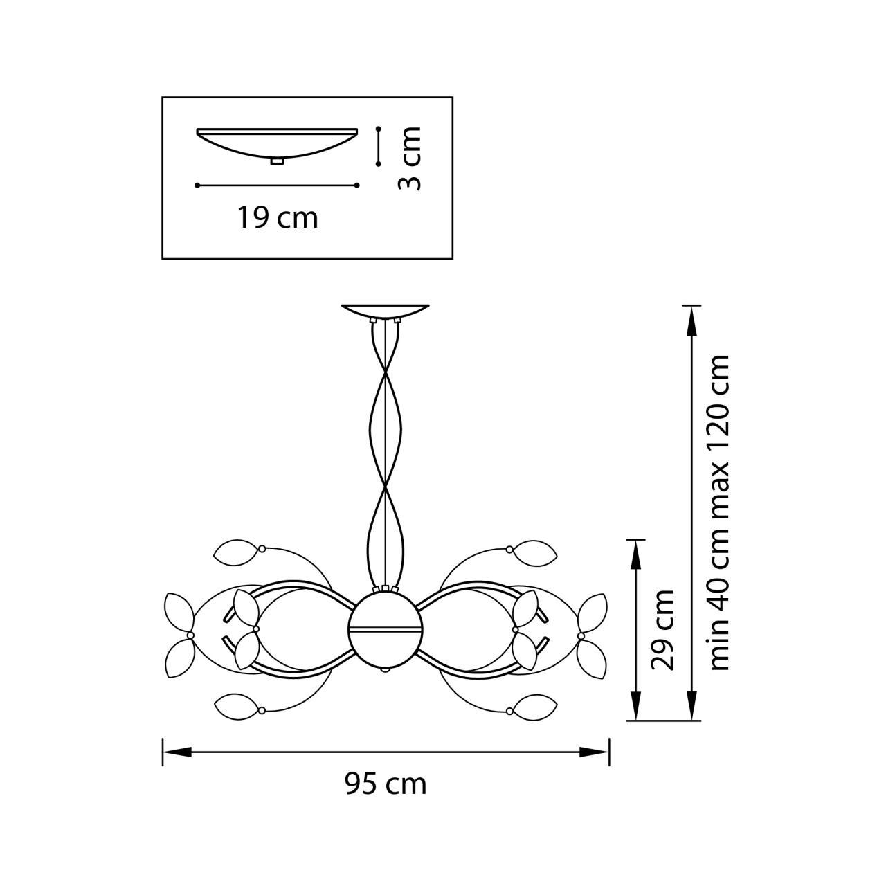 Подвесная люстра Lightstar Tenalia 747164 хром LIGHTSTAR ДИЗАЙНЕРСКИЕ, TENALIA 118165 Хром  - Вид №1