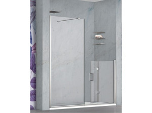 Хрустальная ниша душевая кабина с книжной дверью