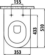 FE322-11SM00E-0000 FREE Унитаз подвесной безободковый ЧЕРНЫЙ МАТОВЫЙ Creavit Free - Вид №1