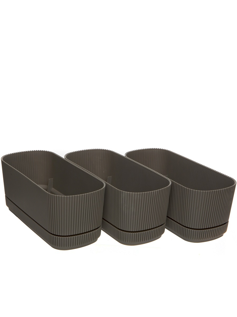 Горшок для цветов Halo 3L Brown NAVAKO 16145 - Вид №3