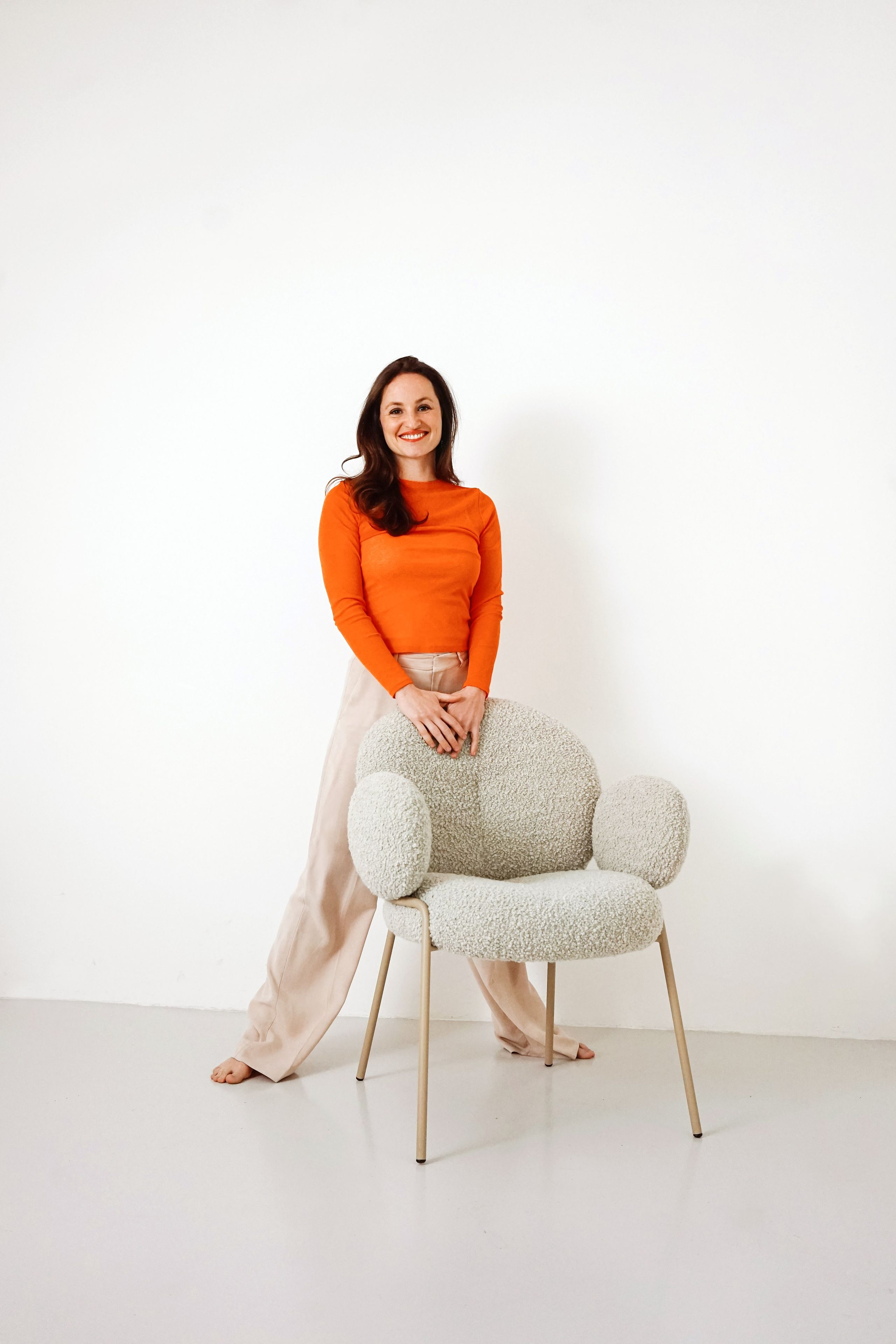 Мягкий тканевый стул с подлокотниками Freifrau Nana ARCH-00128110 - Вид №6