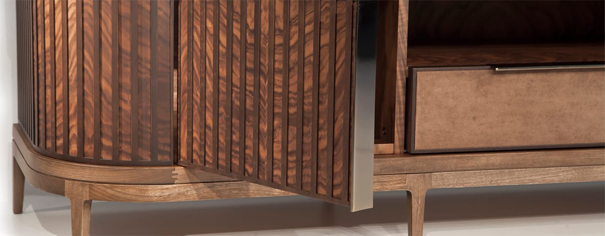 Деревянный низкий ТВ-шкаф Mobi ARCH-00096854 - Вид №3