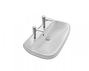 YXXJ01 Умывальник Abito 100 на два отверстия Hatria