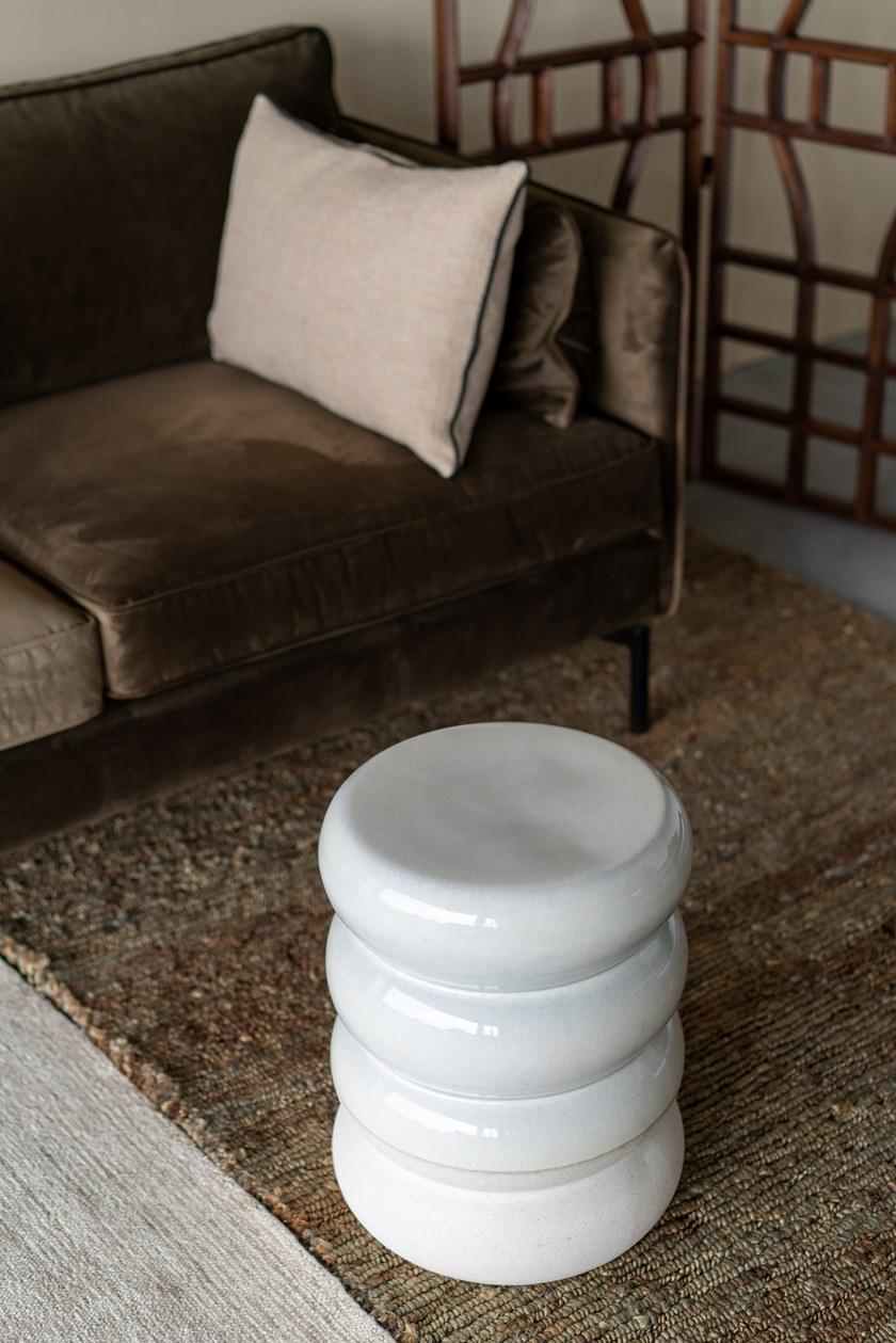 Pols Potten Низкий лакированный табурет из керамогранита sun-id-1446743 - Вид №2