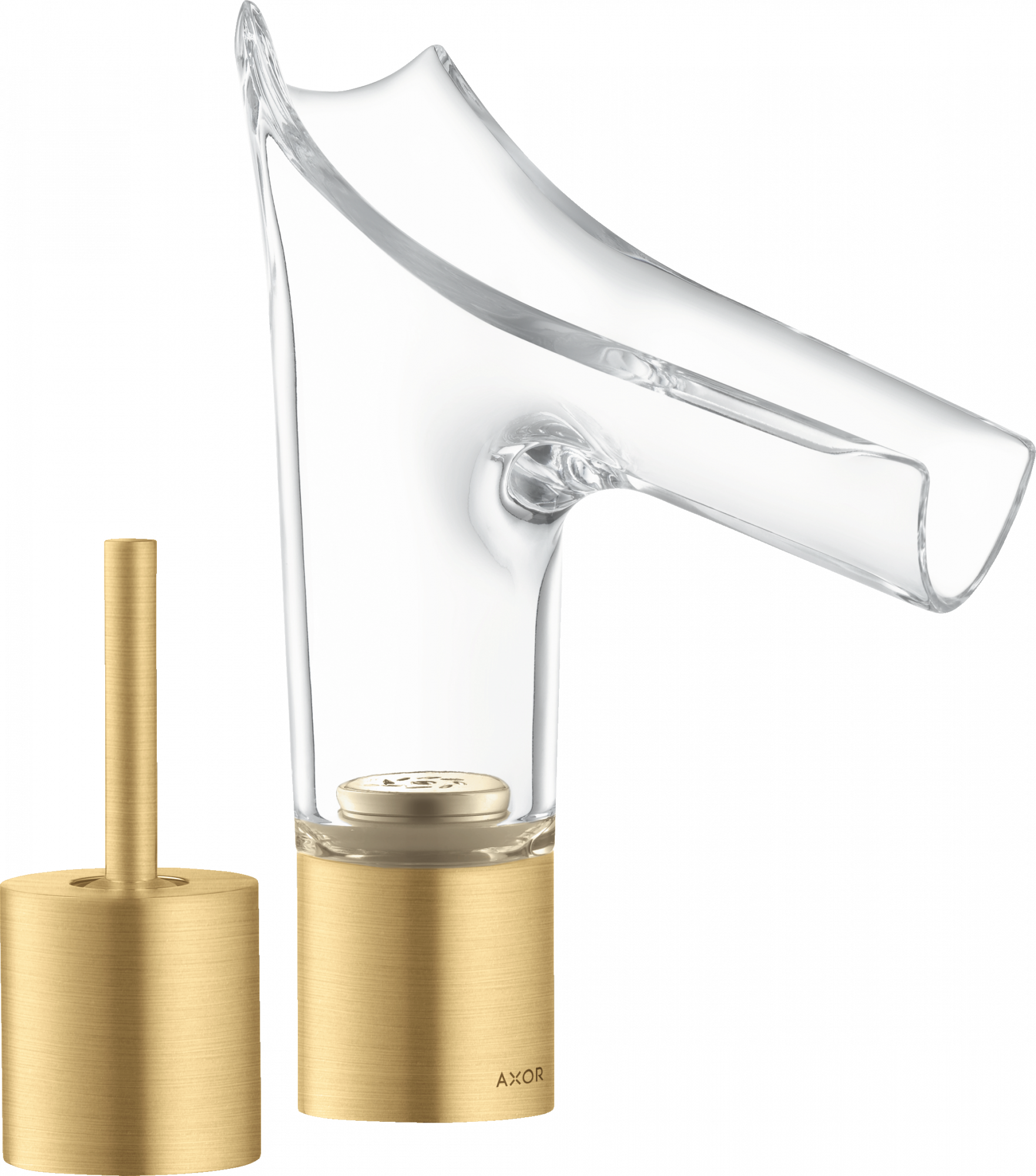 12115250 Смеситель для раковины 110 на 2 отверстия со сливным гарнитуром AXOR STARCK V 