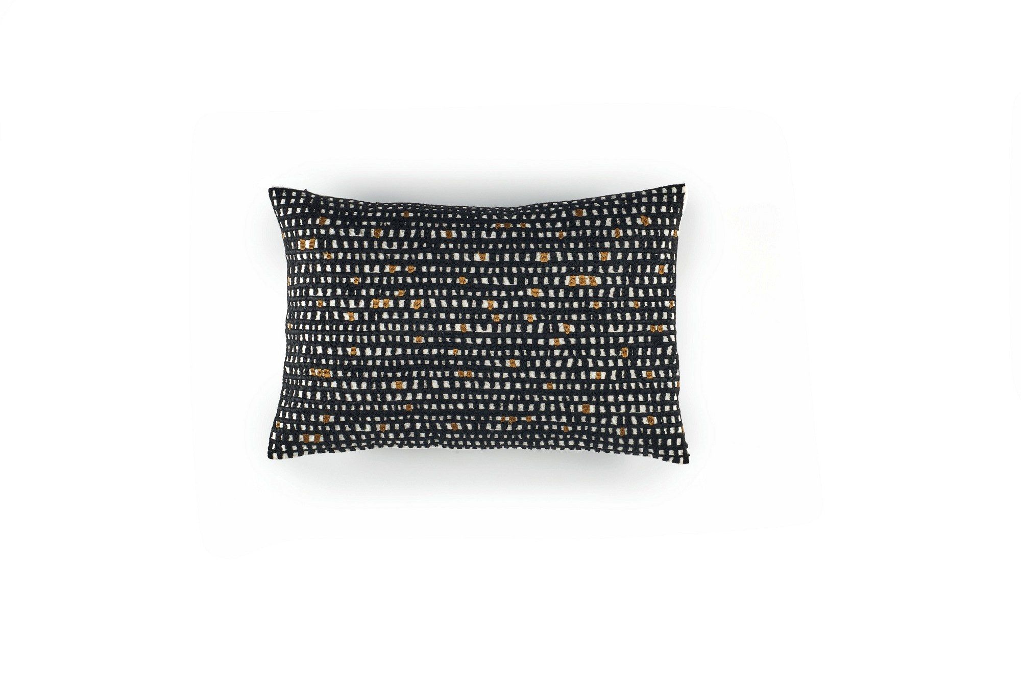 Льняная вышитая прямоугольная подушка Élitis BEE FLOWER ARCH-00079936 - Вид №6