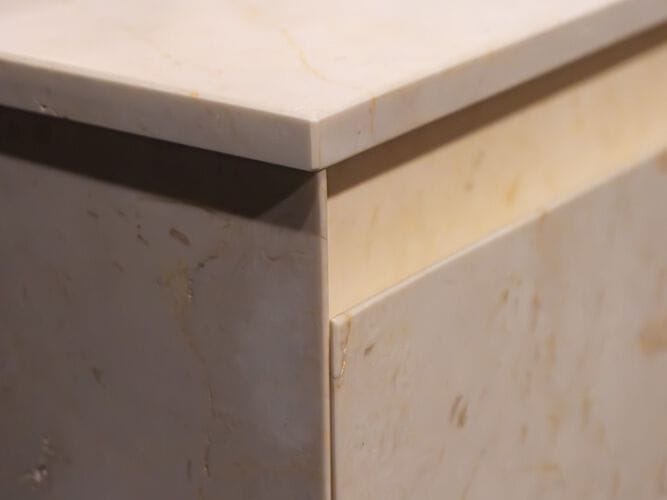 Мраморный подвесной умывальник со встроенной раковиной Inbani слой ARCH-00008322 - Вид №5