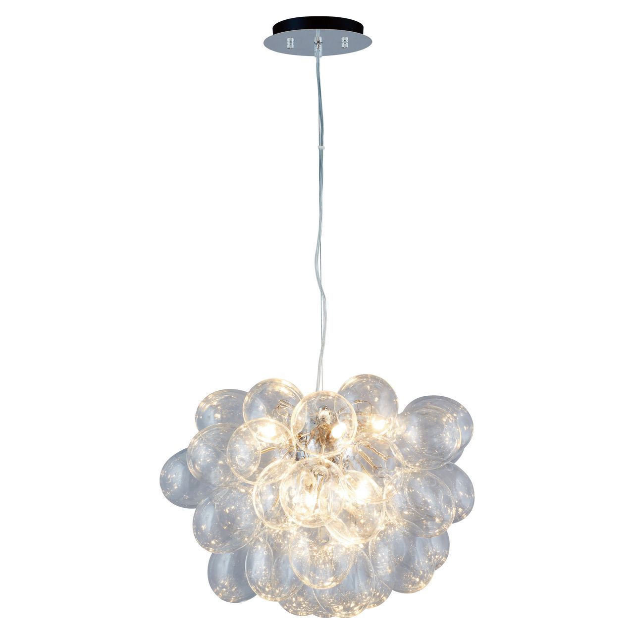 Дизайнерский подвесной светильник Spot Light Grape 5750828 SPOT LIGHT ДИЗАЙНЕРСКИЕ, GRAPE 102050 Серебро  - Вид №1