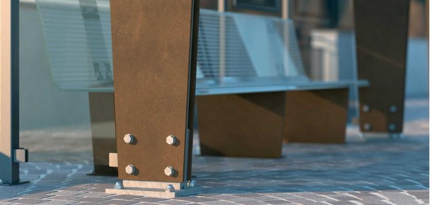 Metalco Навес Corten ™ для автобусной остановки sun-id-1363002 - Вид №2