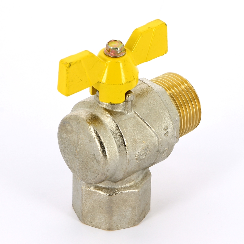 Кран шаровой для газа НВ угловой FUTURGAS бабочка F.I.V. 1" FIV 6921R106 - Вид №1