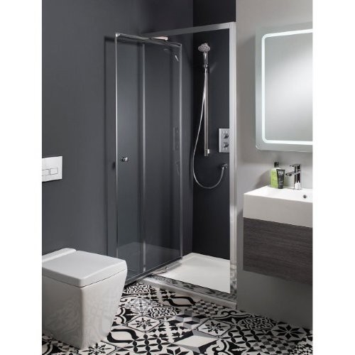 Дверь Infold 800mm c боковым экраном 900mm Britton Burlington EIDSC0800, ESPSC0900  - Вид №1