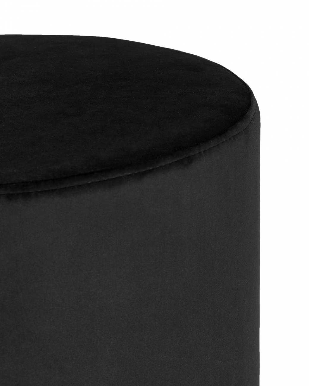 Пуфик круглый черный вельветовый "Оникс" STOOL GROUP ДИЗАЙНЕРСКИЕ 00-3881870 Черный  - Вид №1