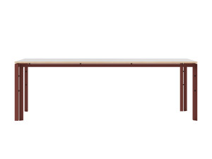 Прямоугольный стол из стали и дерева