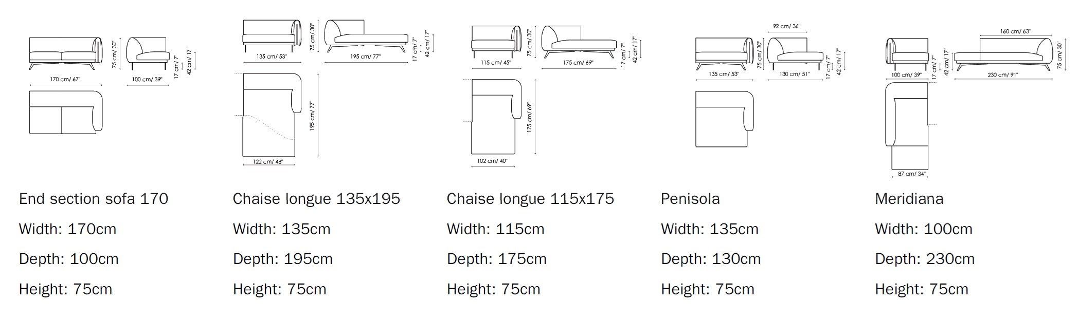 3-местный тканевый диван BONALDO Saddle ARCH-00087925 - Вид №4