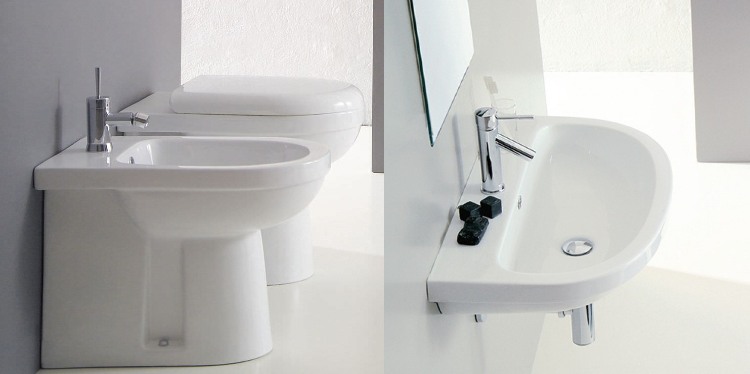 30410 Приставной унитаз напольный Зеленый Althea Ceramica Contract Ring Италия - Вид №1