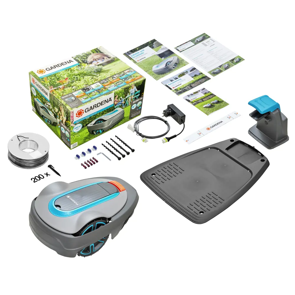 Робот-газонокосилка аккумуляторная Gardena Sileno City 500 18 В, 16 см 82406283 STLM-2083683  - Вид №1