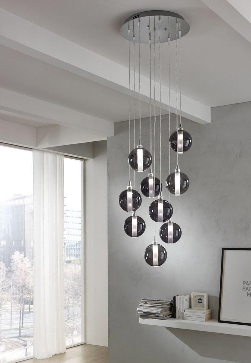 Cangini & Tucci Подвесной светильник из металлизированного боросиликатного стекла Eclisse 1299.9l - Вид №1