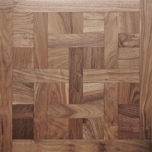 Модульный паркет Coswick Шеверни Американский Орех Европейский (Грецкий) Рустик (Гладкая) 635х635 мм.