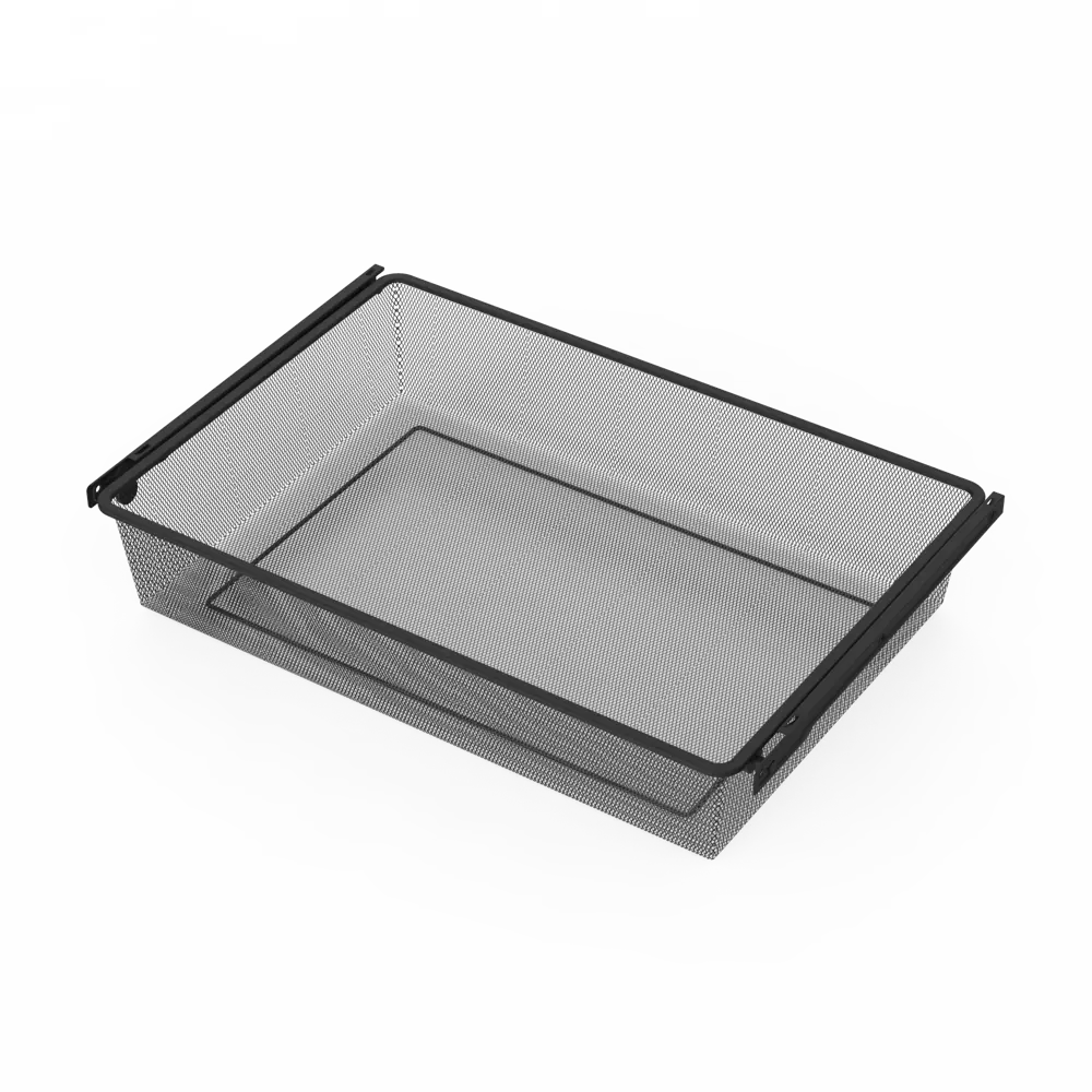 Выдвижная корзина с рамой KONSENSA Лион 76.8x51.4x14.4 см цвет черный 89436142 STLM-2185059  - Вид №1