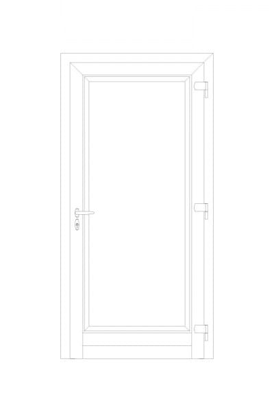 Алюминиевая входная дверь NURITH IMPERO ARCH-00007609 - Вид №1