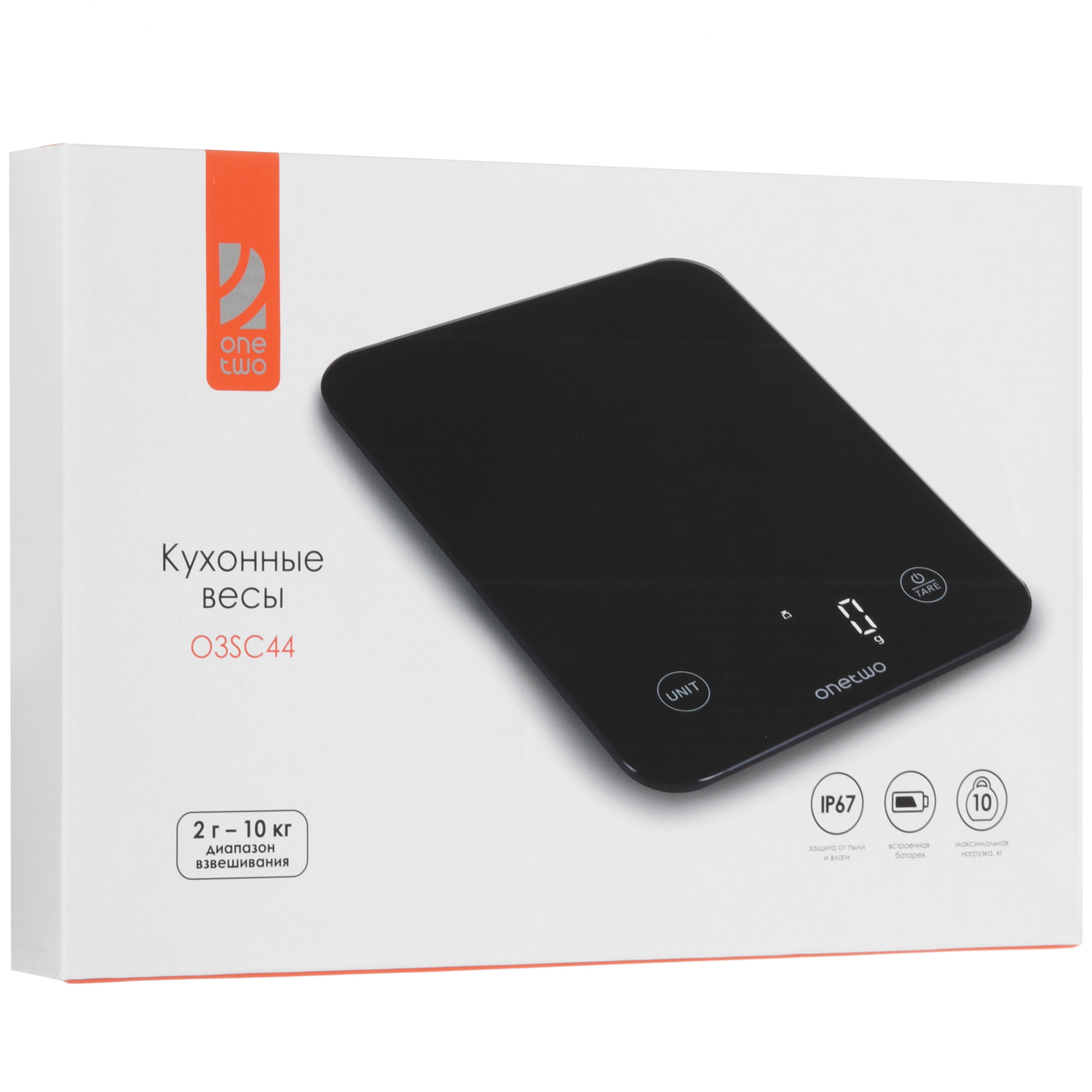 9158778 Кухонные весы OneTwo O3SC44 черный STDN-0132283 - Вид №7