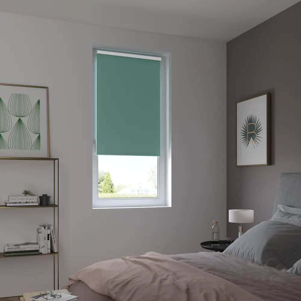 82688264 Штора рулонная блэкаут Inspire Santos 50x160 см бирюзовая Celadon 2 STLM-1539339 - Вид №10