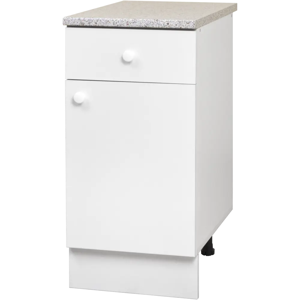 Шкаф напольный Бэлла 40x85x60 см ЛДСП цвет белый 82557150 STLM-2179699 Santreyd