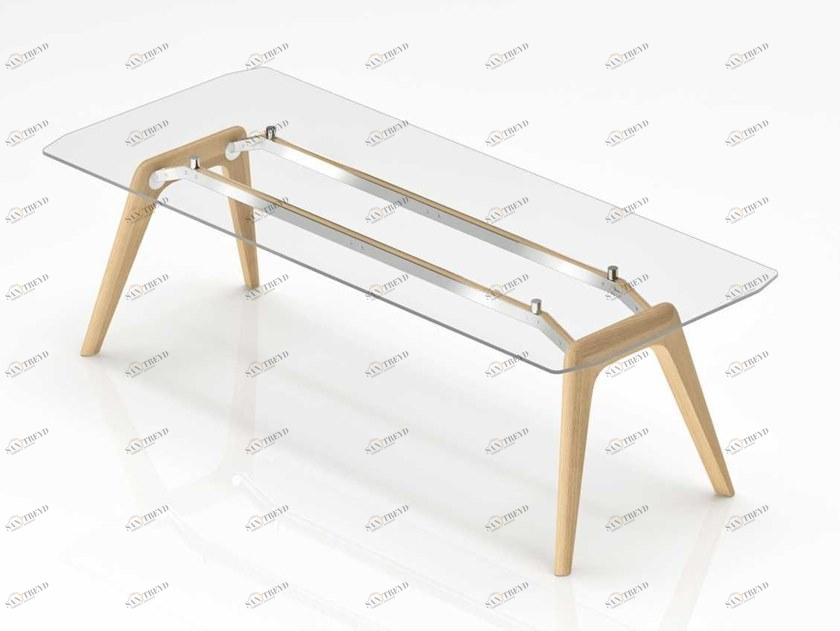 Bralco Прямоугольный письменный стол из стекла Rail sun-id-1443360