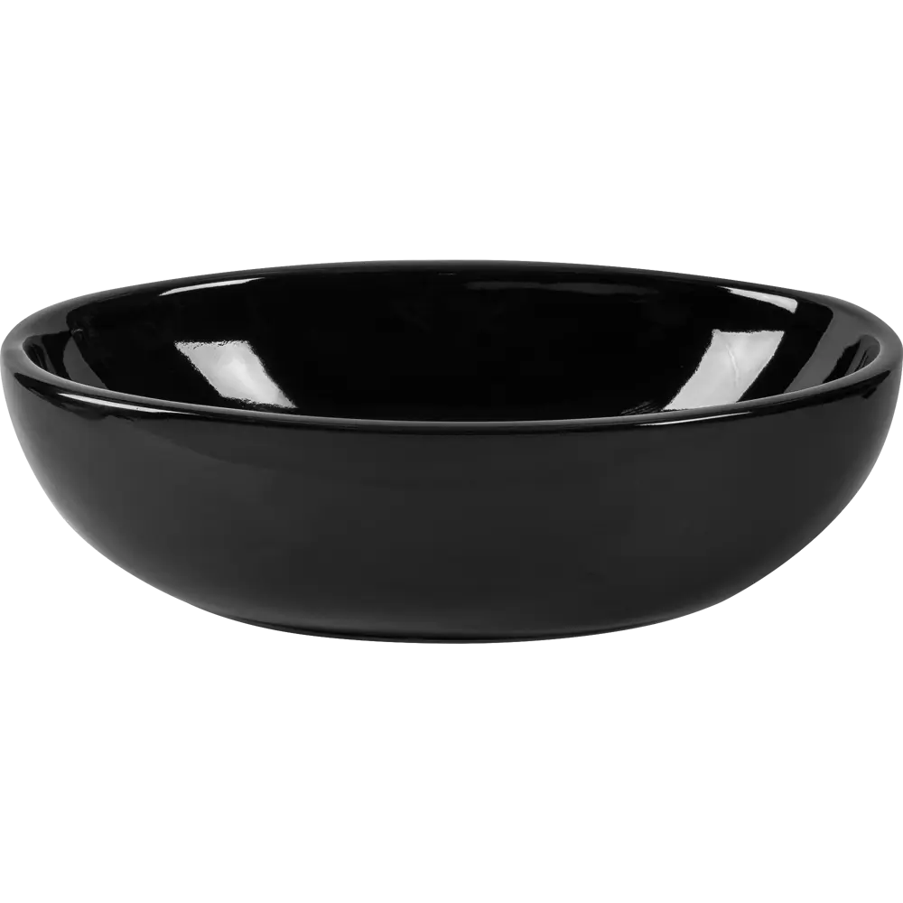 SANITA LUXE Ringo Slim — элегантная накладная раковина из черного фарфора 82349057 STLM-0025115