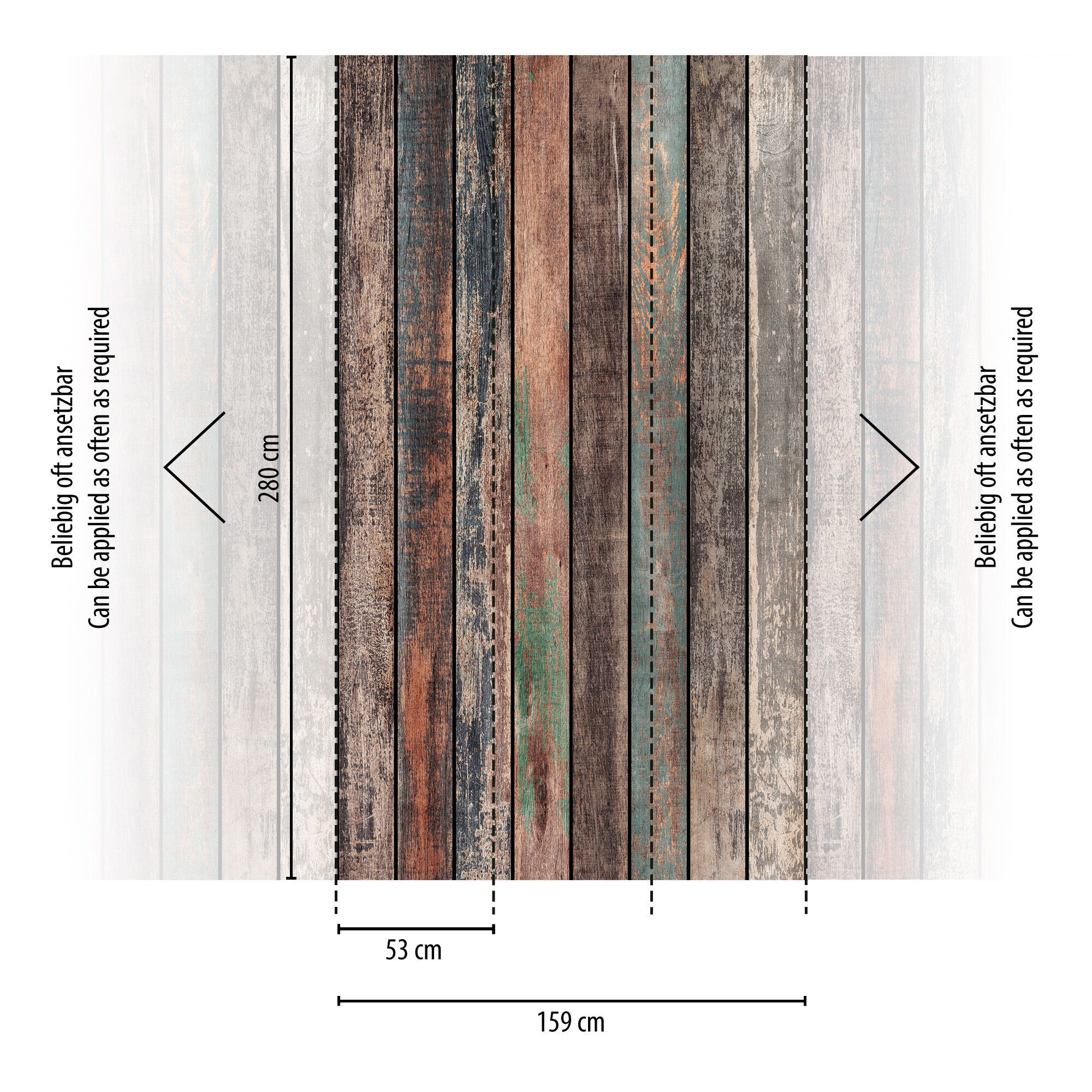 Нетканые обои с эффектом дерева Architects Paper The Wall III ARCH-00015630 - Вид №1