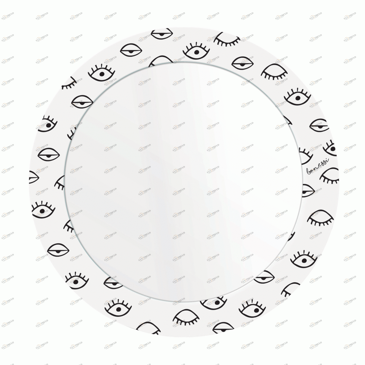 Зеркало круглое с принтом Look at me BONESSI BONESSI 081626 Разноцветный 