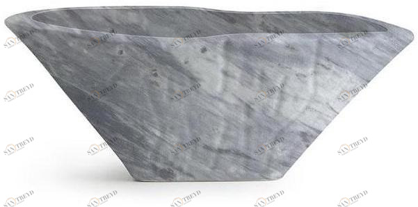 Trr01t Подвесная раковина настенная овальная Horganica Terra белая