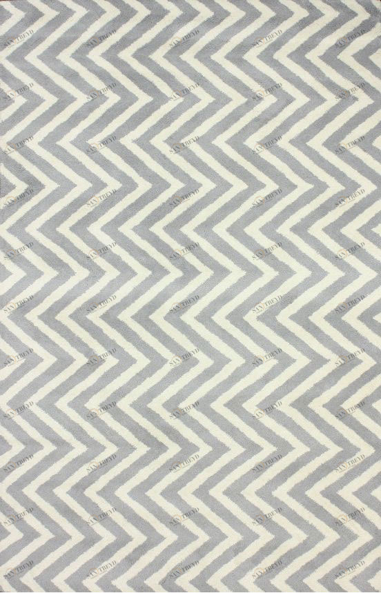 Ковер Zig Zag серый 300х400 DOLLY CAPRETS ДИЗАЙНЕРСКИЕ, ЗИГ ЗАГ 015203 Белый;серый 