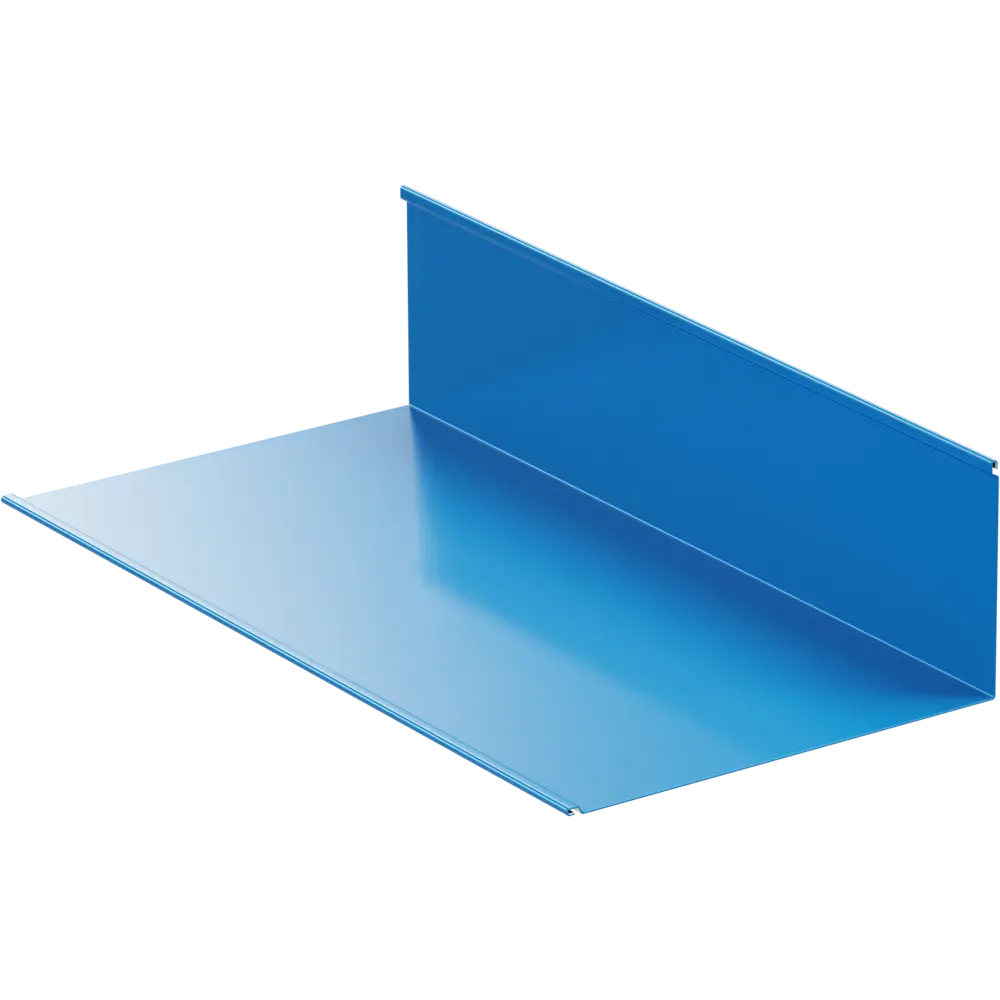Планка примыкания нижняя 122x250x2000 мм 0.4 мм RAL 5005 синий 86778599 STLM-2122357 ВЕГА 