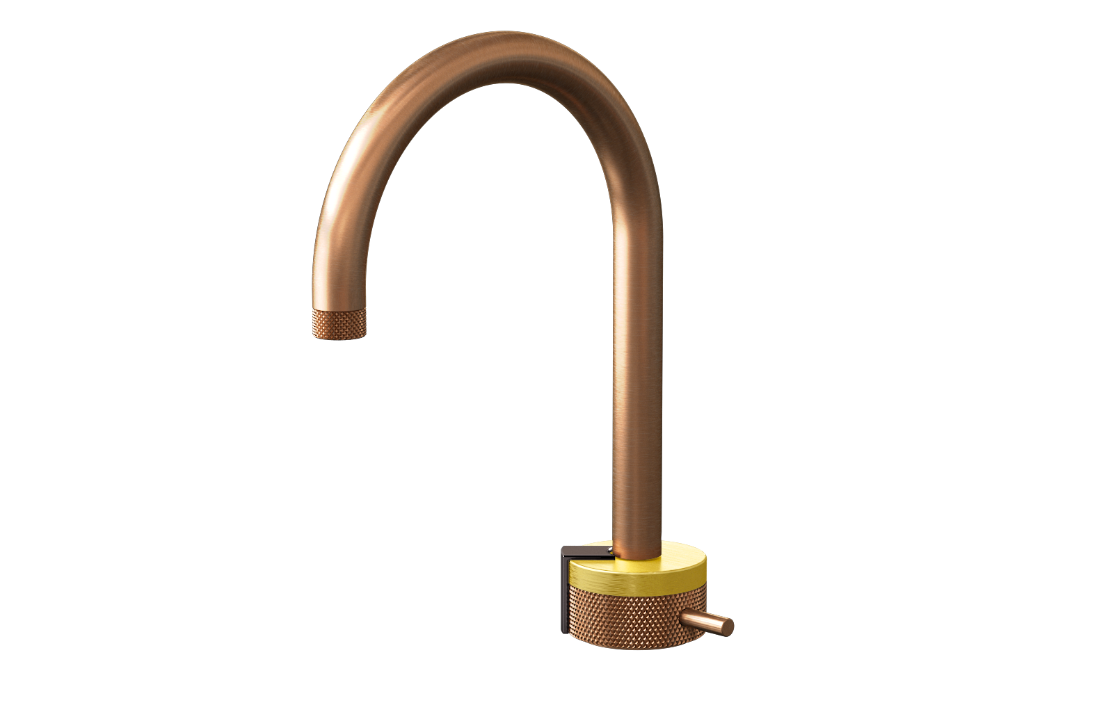 E-11502-R1BB-L2OX-BRG Однорычажный прогрессивный смеситель для раковины - излив 16см GRAFF MOD+