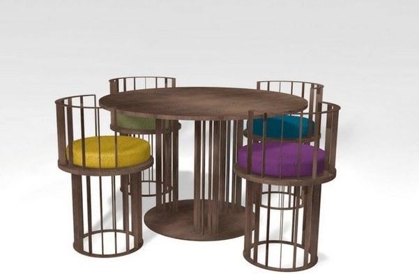 TrackDesign Круглый стол из стали Corten ™ Kandinskij 1923 Tt06640001  - Вид №2