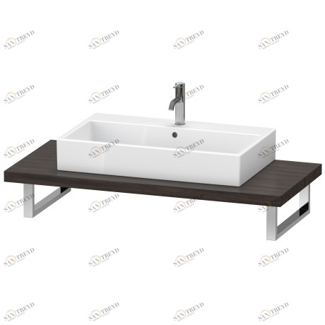 BR102C05353 Консоль для накладных раковин и встраиваемых умывальников, Толщина консоли 45 мм Brioso #BR102C 550 мм Каштан темный, декор Duravit