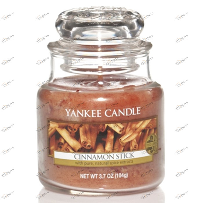 Свеча маленькая в стеклянной банке "Коричная палочка" Cinnamon Stick 104гр 25-45 часов YANKEE CANDLE  267902 Коричневый 
