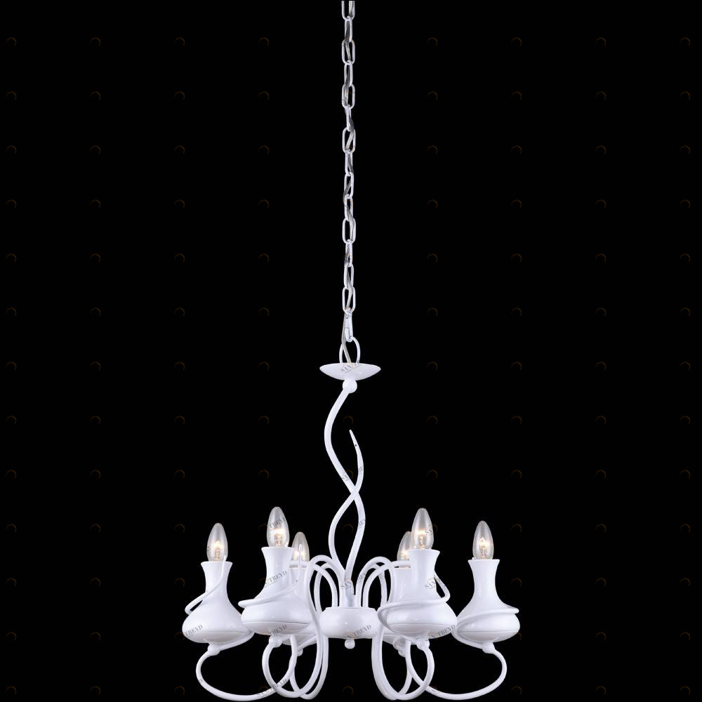 Подвесная люстра Arte Lamp Servizio A6819LM-6WH ARTE LAMP ДИЗАЙНЕРСКИЕ, SERVIZIO 056381 Белый 