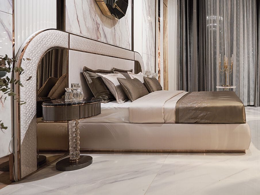 Овальная стеклянная тумбочка Zebrano Velovis ARCH-00152440 - Вид №3