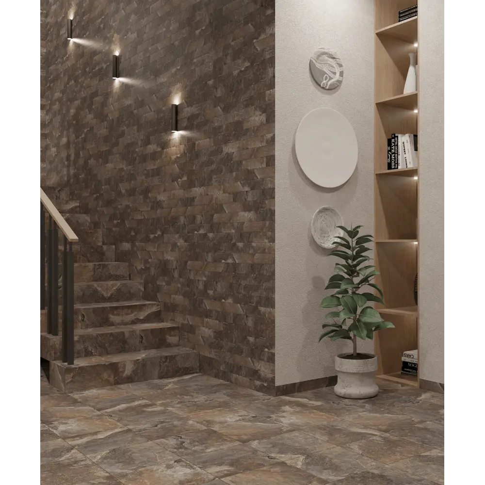 Глазурованная клинкерная плитка Керамин Касл Рок 4 29.8x29.8 см 1.51 м² матовая цвет коричневый 89411860 STLM-2134447 Без серии - Вид №6